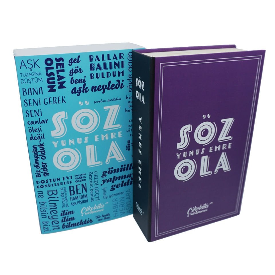 Yunus Emre Söz Ola Temalı Çikolata Kütüphanesi