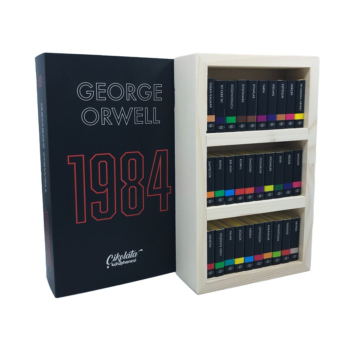 George Orwell 1984 Temalı Çikolata Kütüphanesi
