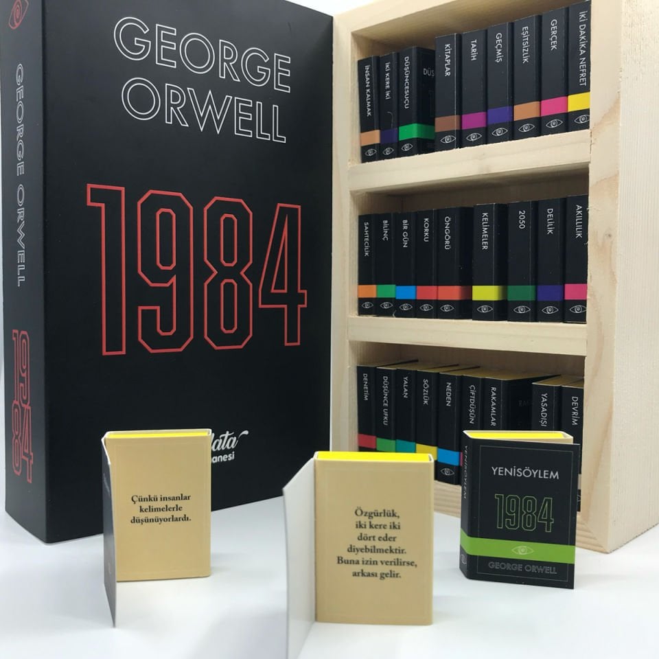 George Orwell 1984 Temalı Çikolata Kütüphanesi