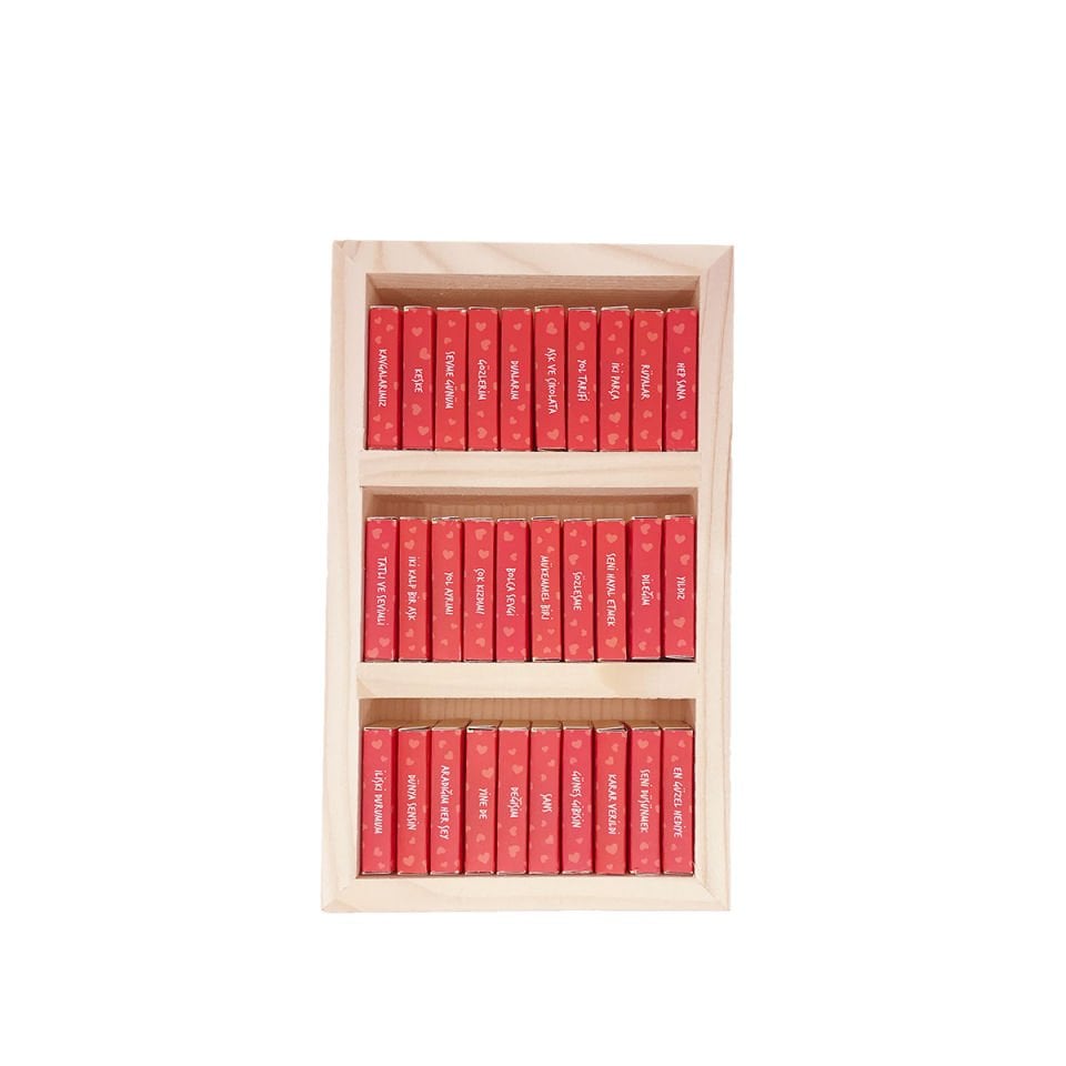 Seni Seviyorum Temalı Çikolata Kütüphanesi