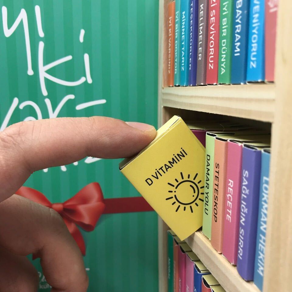 İyi ki varsınız Temalı (Sağlık Çalışanlarına Özel) Çikolata Kütüphanesi