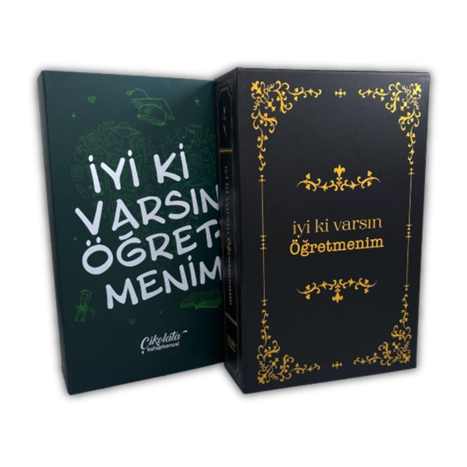 İyi ki varsın Öğretmenim Temalı Çikolata Kütüphanesi