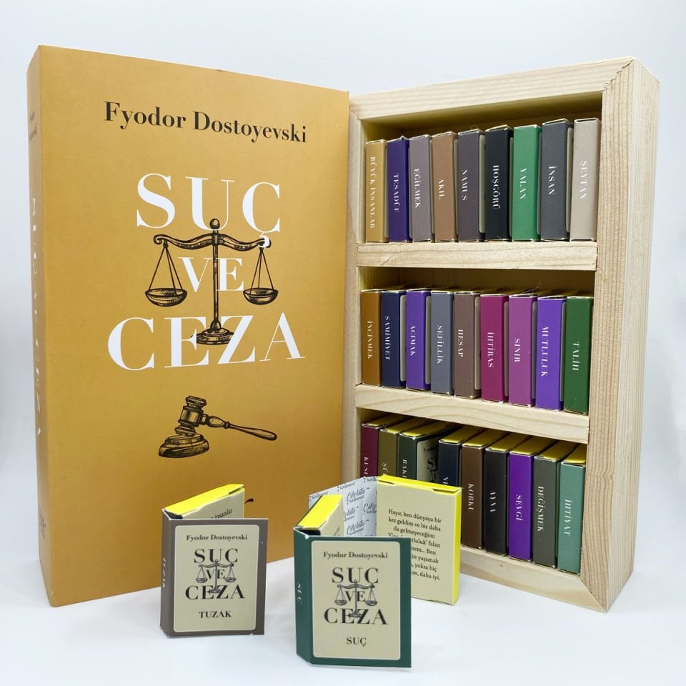 Suç ve Ceza Temalı Çikolata Kütüphanesi