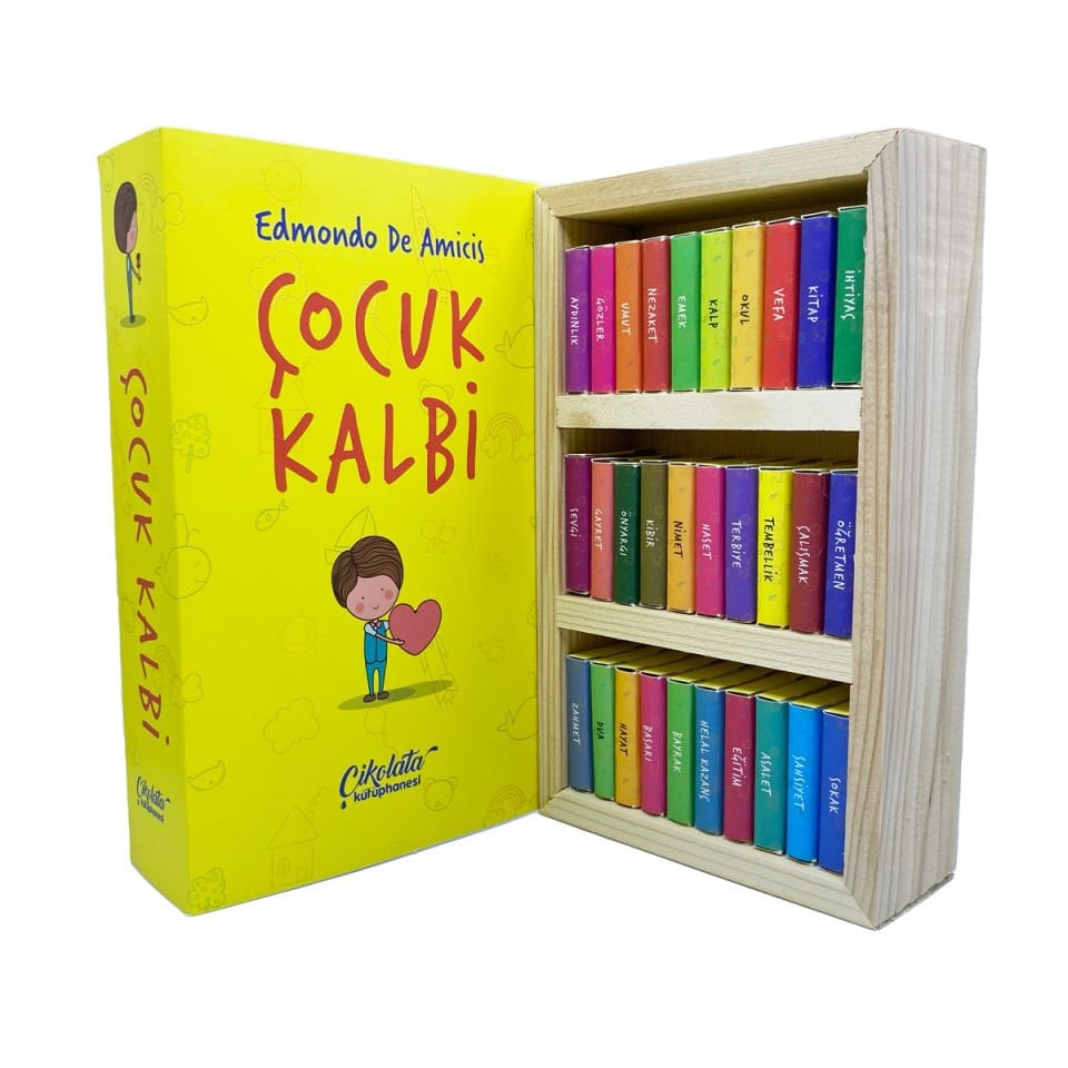 Çocuk Kalbi Temalı Çikolata Kütüphanesi