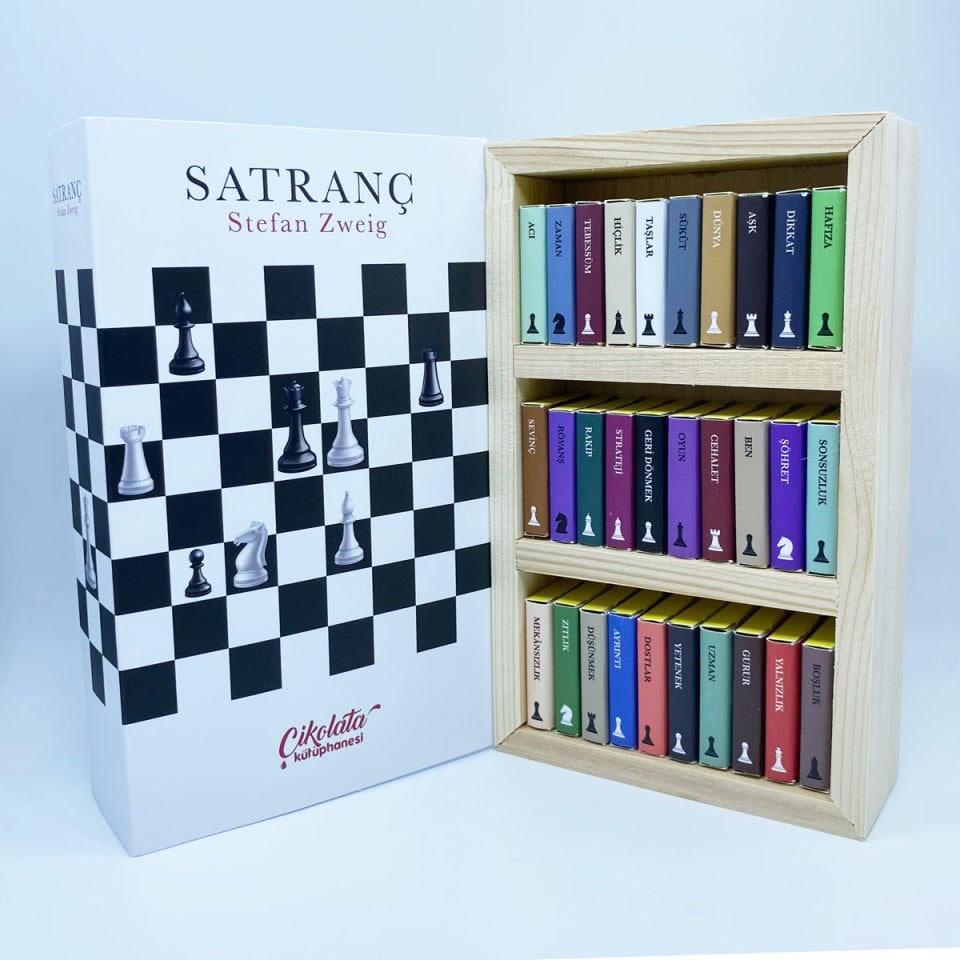 Stefan Zweig Satranç Temalı Çikolata Kütüphanesi