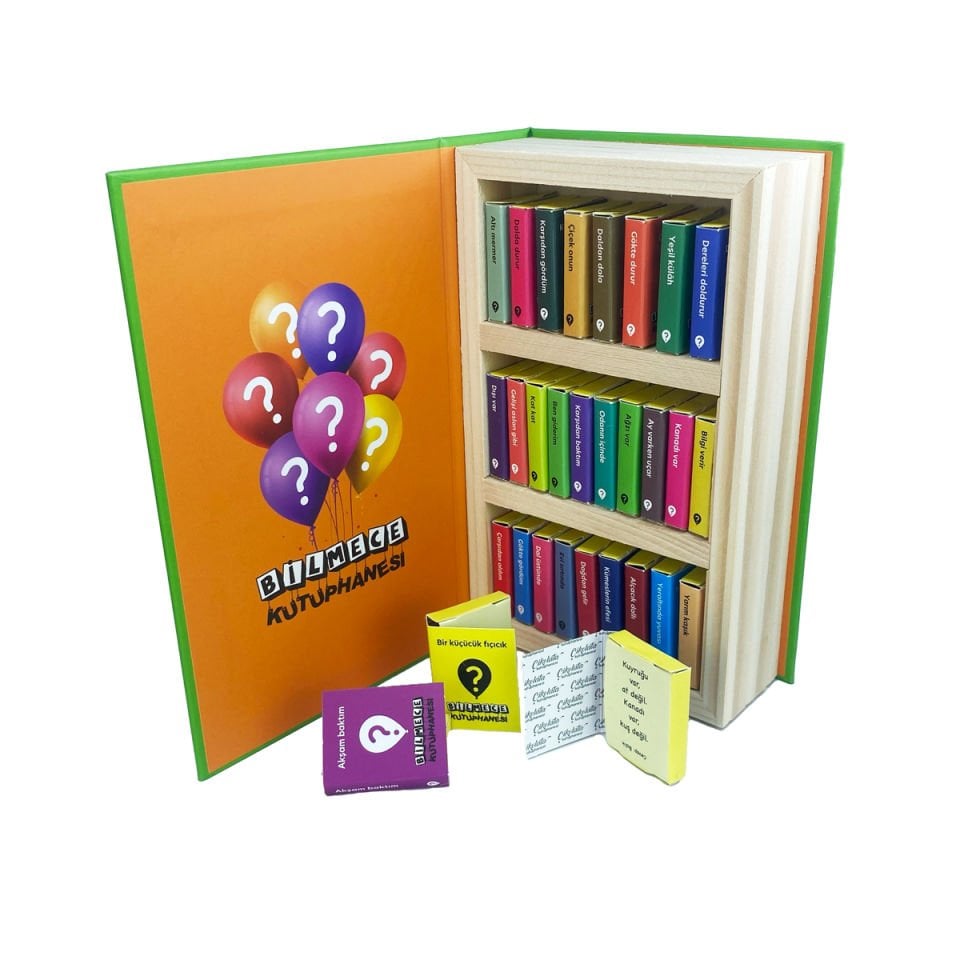 Bilmece Kütüphanesi Temalı Çikolata Kütüphanesi