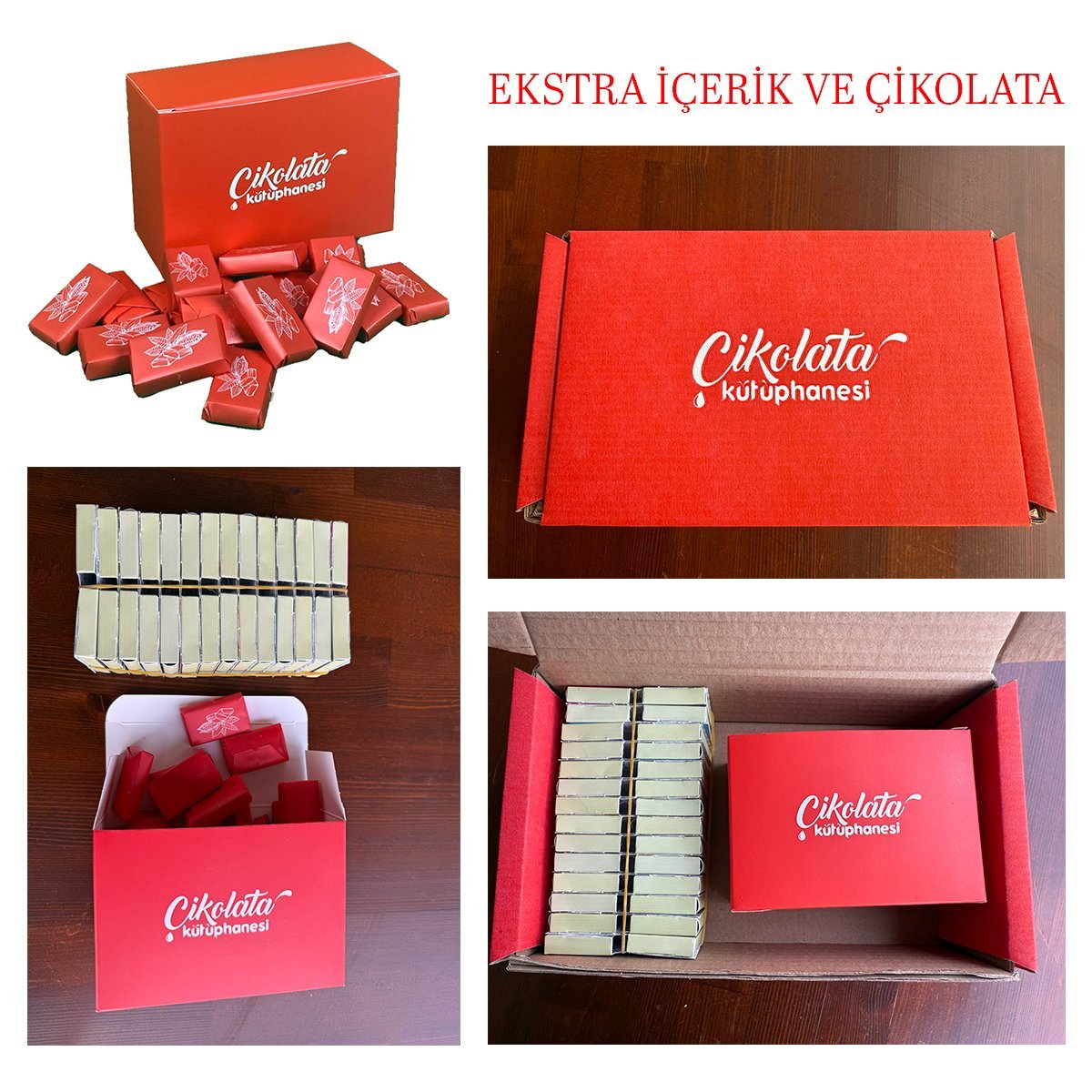 Seçtiğiniz bir ürün içeriği ve 30 adet çikolata
