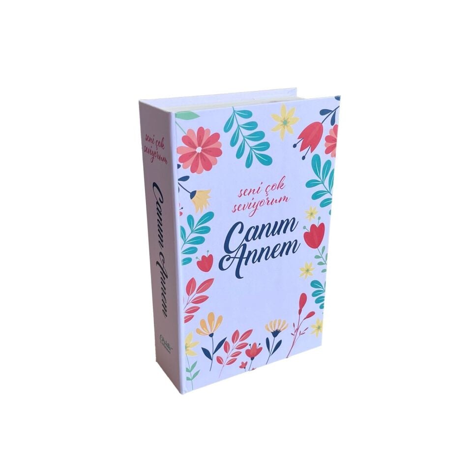 Canım Annem Temalı Çikolata Kütüphanesi Cilt Kapaklı